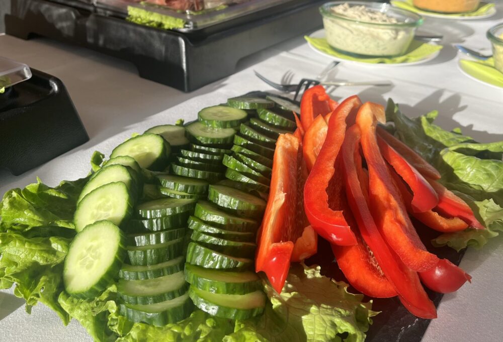 Gemüsteller vom Frühstücksbuffet Cafe LebensArt